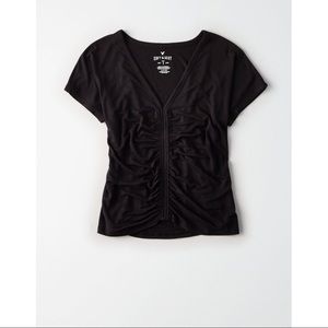 AE // SOFT & SEXY CINCH FRONT DOLMAN TEE
